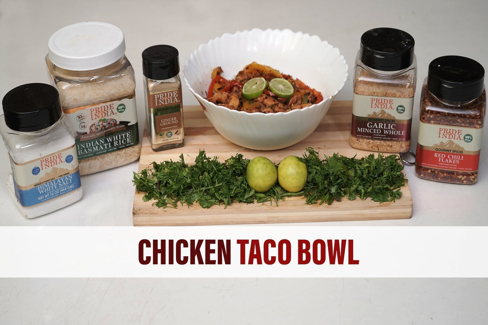 Chicken taco rice bowl - Pride of India