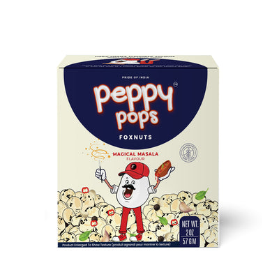 PEPPY POPS MAGICAL MASALA ROASTED FOXNUTS - Pride Of India