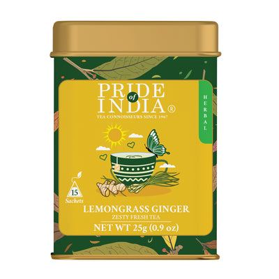 Lemongrass Ginger - Zesty Fresh Tea Bags - Pride Of India