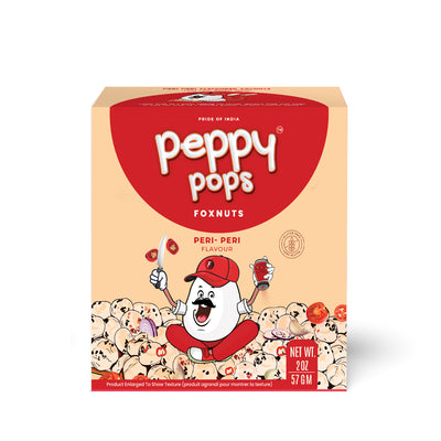 PEPPY POPS PERI PERI ROASTED FOXNUTS - Pride Of India
