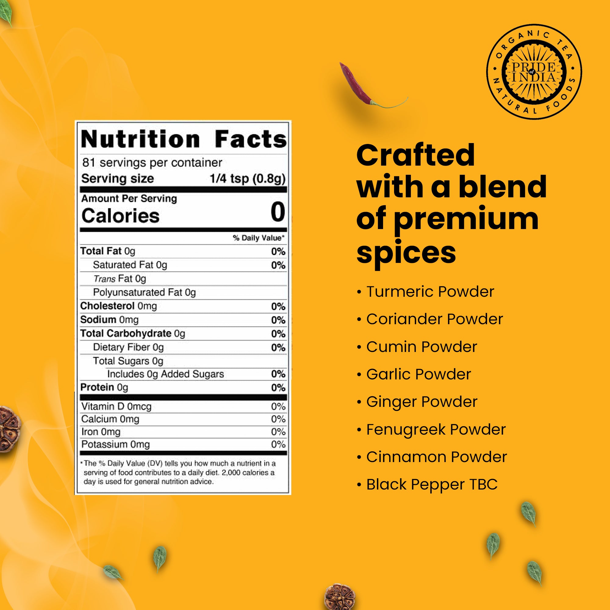 Turmeric Tandoori Rub Seasoning - Pride Of India