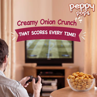 PEPPY POPS CREAMY ONION ROASTED FOXNUTS - Pride Of India